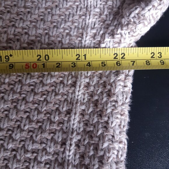 Eddie Bauer SZ M 100% Cotton Beige Men's Crew Neck Pullover Sweater - Picture 8 of 14